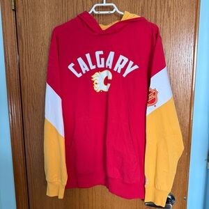 STARTER Calgary Red, Gold & White Light Weight Hoodie - Men's